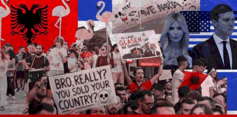 “Revolución de los flamencos”: albaneses protestan contra un proyecto de lujo vinculado a Trump y Kushner